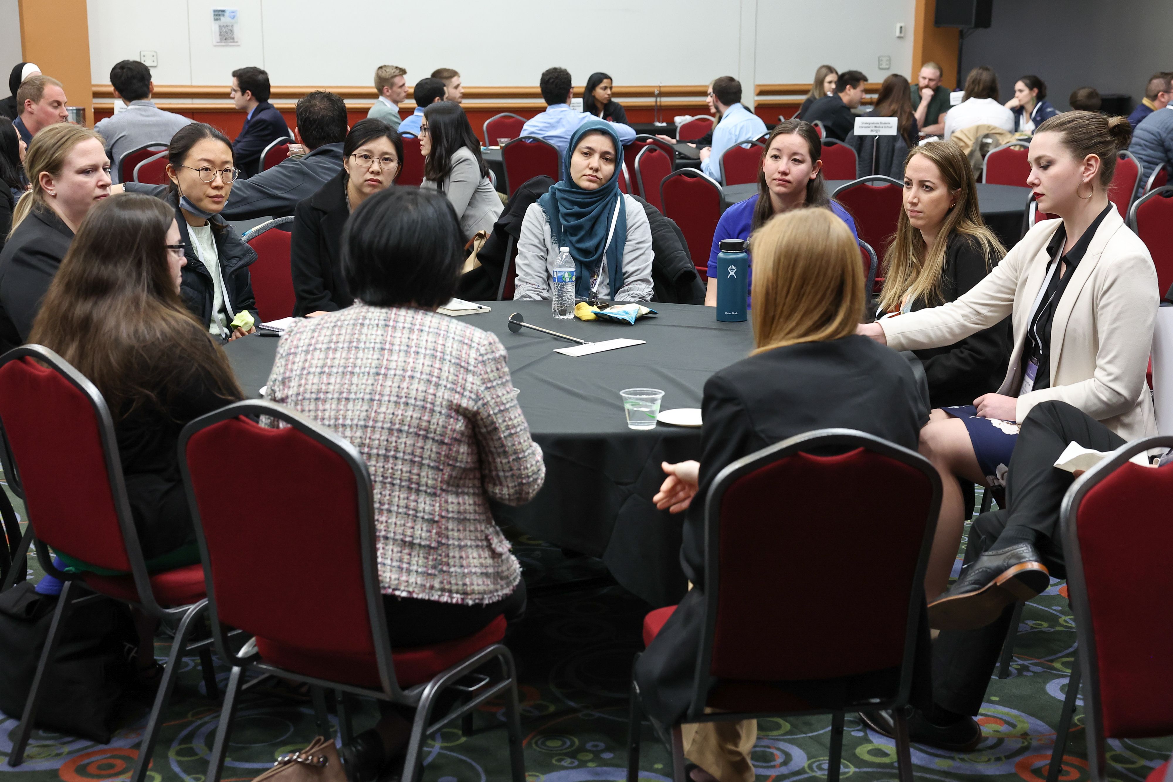 Student session discussion table